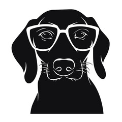 Silhouette of dachshund