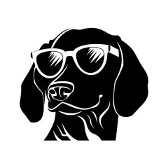 Silhouette of dachshund