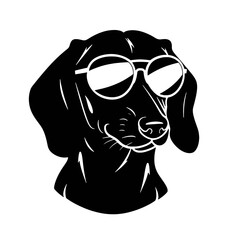 Silhouette of dachshund