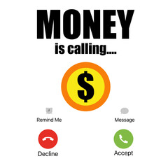 Incoming Call Money SVG