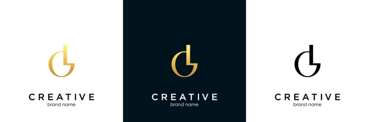 Alphabet letter icon logo GL or LG