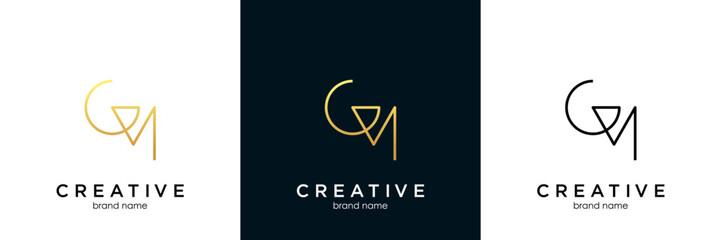 MG logo letter design on luxury background. GM logo monogram initials letter concept. MG icon logo design. GM elegant and Professional letter icon design on black background. M G GM MG