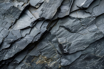 Rough and rugged texture of slate rock. Generative AI