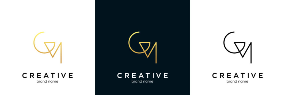 MG logo letter design on luxury background. GM logo monogram initials letter concept. MG icon logo design. GM elegant and Professional letter icon design on black background. M G GM MG