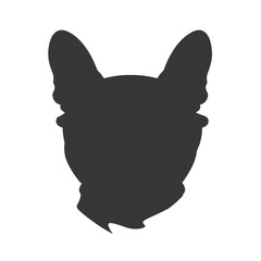 french bulldog wear sunglasses logo icon design vector illustration