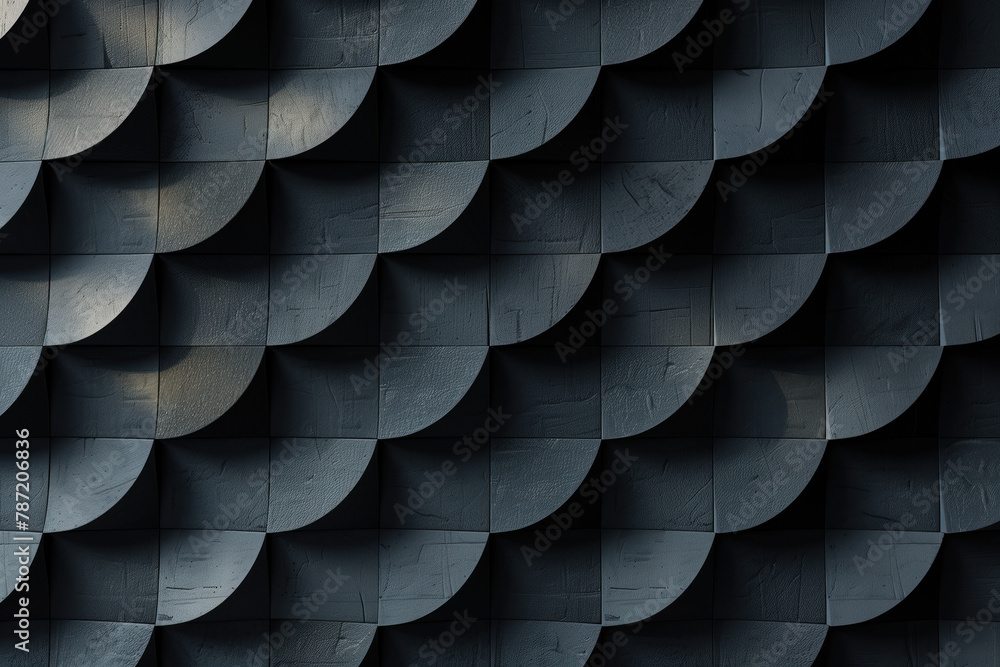 Poster sophisticated abstract black 3d pattern. background image. created with generative ai technology.