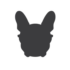 french bulldog wear sunglasses logo icon design vector illustration