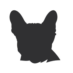 french bulldog wear sunglasses logo icon design vector illustration