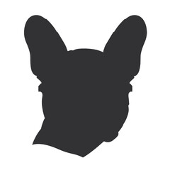 french bulldog wear sunglasses logo icon design vector illustration