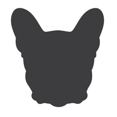 french bulldog wear sunglasses logo icon design vector illustration