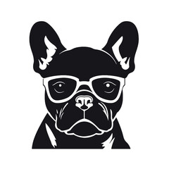 dog vector french bulldog logo icon cartoon character illustration 