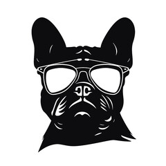 dog vector french bulldog logo icon cartoon character illustration 