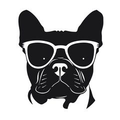 dog vector french bulldog logo icon cartoon character illustration 