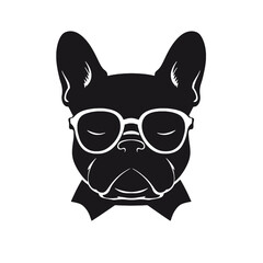 dog vector french bulldog logo icon cartoon character illustration 