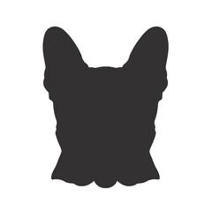 Cute french bulldog sketch. Vector illustration