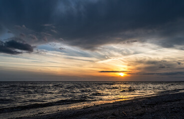The Beautiful Clouds at Sunset