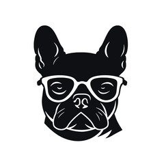 Cute french bulldog sketch. Vector illustration