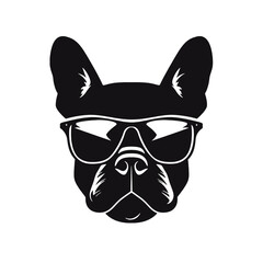 French Bulldog with sunglasses 