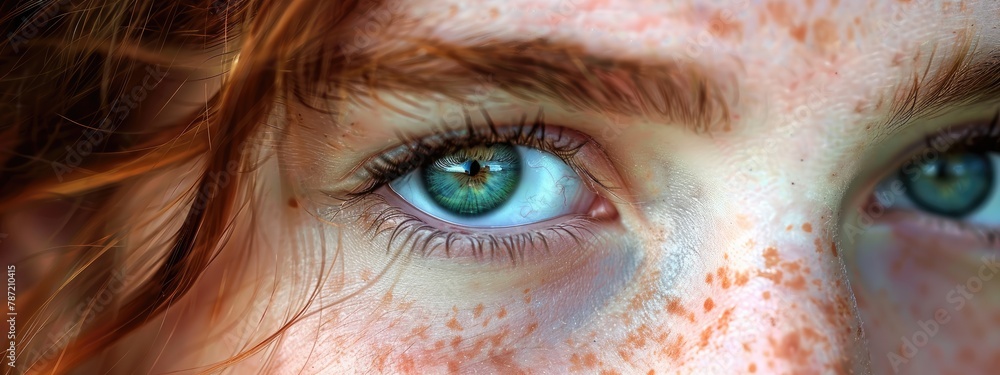 Canvas Prints girl's eyes close-up. Selective focus