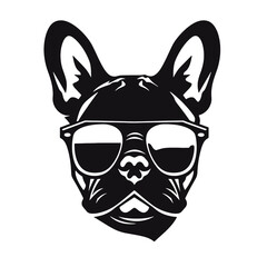 French Bulldog with sunglasses 