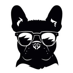 French Bulldog with sunglasses 