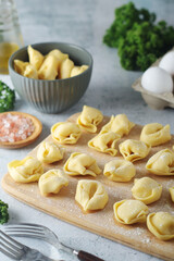 Tortellini - dumplings typical dish from Italian cuisine	