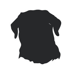 Rottweiler, Silhouettes Dog Face SVG, black and white Rottweiler vector