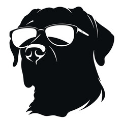 Rottweiler, Silhouettes Dog Face SVG, black and white Rottweiler vector