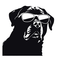 Husky silhouette. Husky black icon on white background