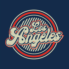 vector los angeles design for t shirt or your brand