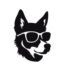 Husky Standing Vector Logo