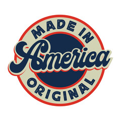 vector america logo for t shirt or your brand design