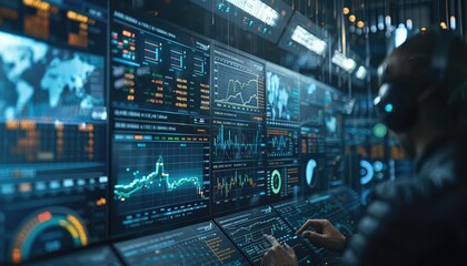 Digital Trading Platforms, Depict images of investors using online trading platforms, mobile apps, and digital interfaces to execute trades and monitor market trends