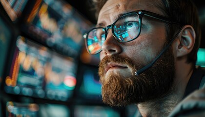 Quantitative Analysis, Showcase images of quantitative analysts working with data analytics, algorithms, and statistical models to conduct quantitative analysis of stocks and markets