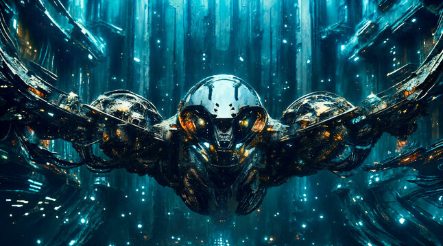 Alien robot of the future