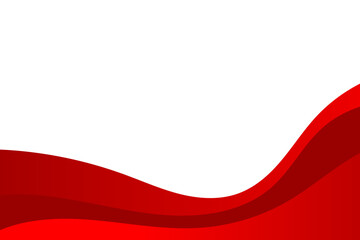 Abstract red wavy business background. Vector illustration