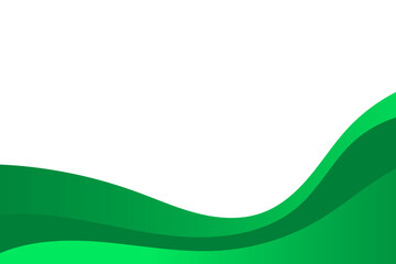 Abstract green wavy business background. Vector illustration