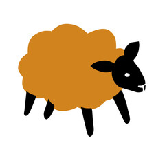 Sheep wallpaper vector,Cute sheep,Cute sheep pattern graphics.