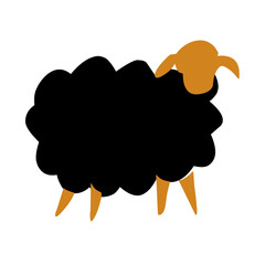 Sheep wallpaper vector,Cute sheep,Cute sheep pattern graphics.
