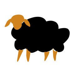 Sheep wallpaper vector,Cute sheep,Cute sheep pattern graphics.