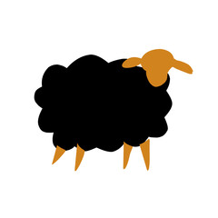 Sheep wallpaper vector,Cute sheep,Cute sheep pattern graphics.