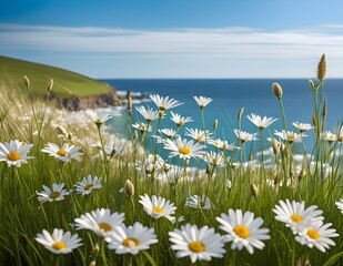 daisies in the meadow
