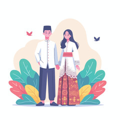 bride and groom on wedding day