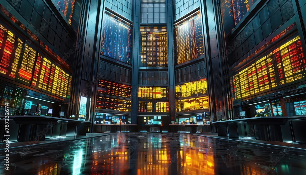 Poster volatility trading instruments,showcase images of volatility trading instruments such as options, fu