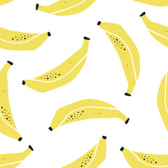 Seamless background with bananas. - 787232640