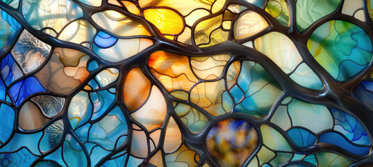 Stained glass window background