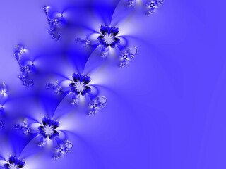 Fototapeta na wymiar Wreath of flowers as fractal art. Fractal image of fantastic flowers. Template for further graphic design. Original background.