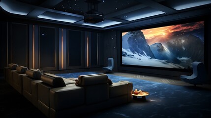 Plan a high-tech home theater with immersive sound systems and 8k projection