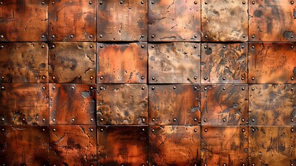 Abstract texture of copper, cyber punk Concept background - obrazy, fototapety, plakaty