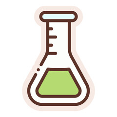 erlenmeyer flask sticker